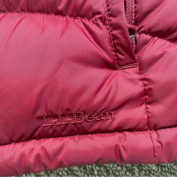 L.L. bean goose down puffer jacket - ll bean red winter puffer jacket coat. M - Picture 4 of 6